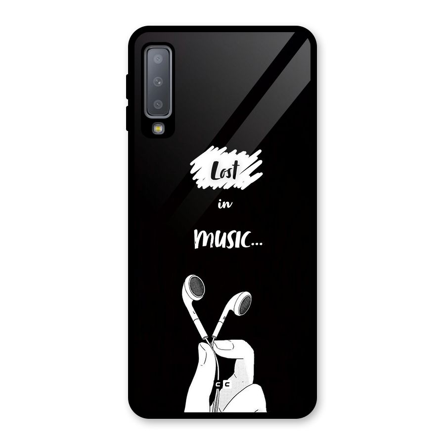 Lost In Music Glass Back Case for Galaxy A7 (2018)