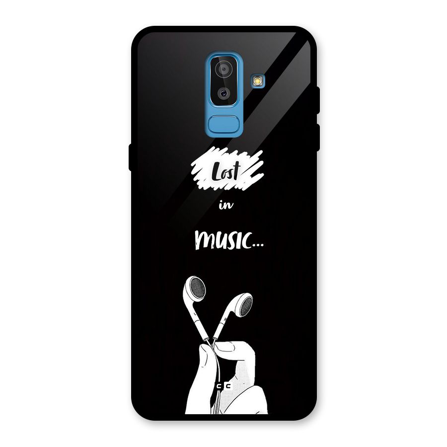 Lost In Music Glass Back Case for Galaxy J8
