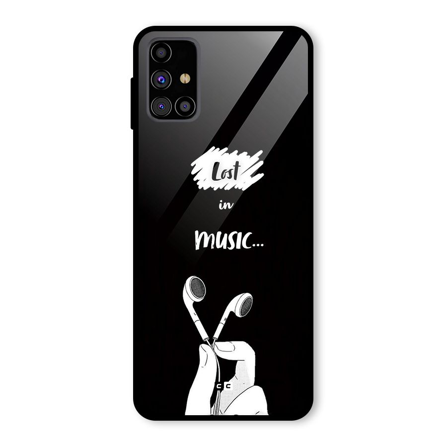 Lost In Music Glass Back Case for Galaxy M31s