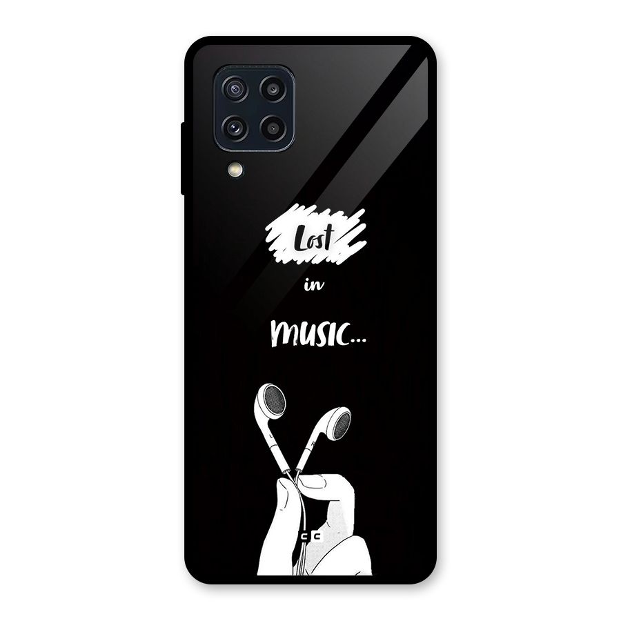 Lost In Music Glass Back Case for Galaxy M32