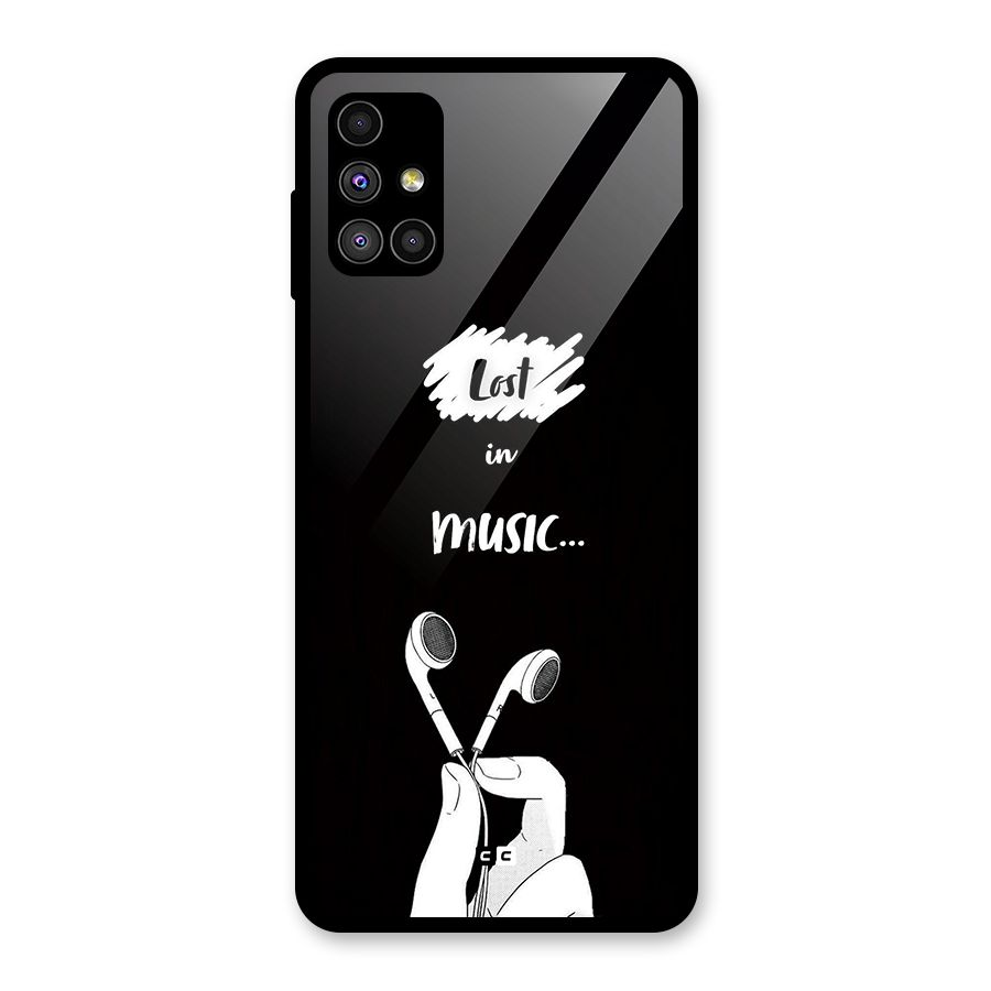 Lost In Music Glass Back Case for Galaxy M51