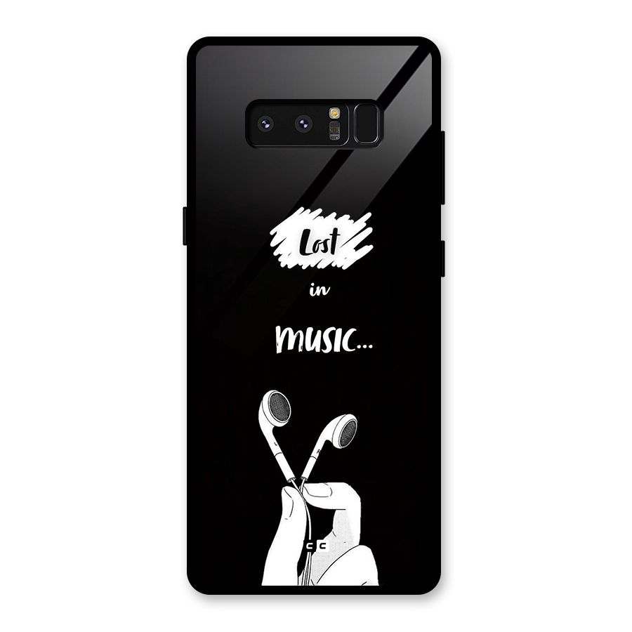 Lost In Music Glass Back Case for Galaxy Note 8