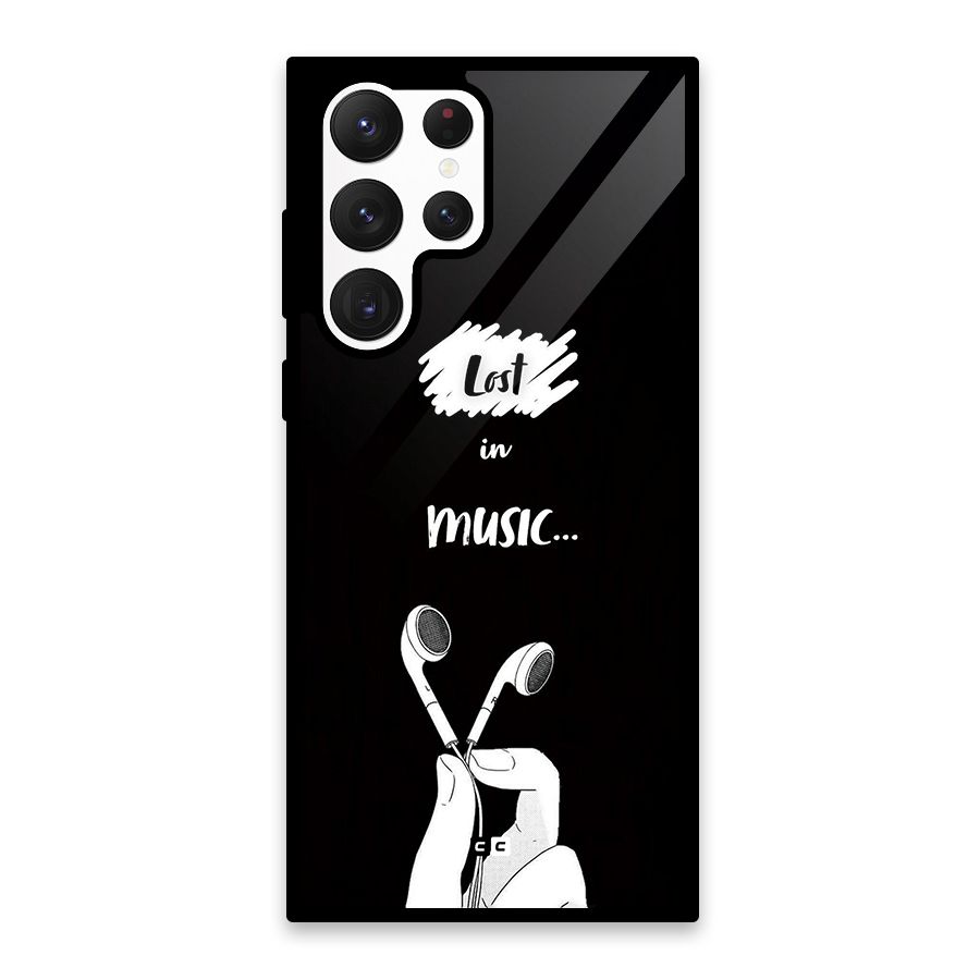Lost In Music Glass Back Case for Galaxy S22 Ultra 5G