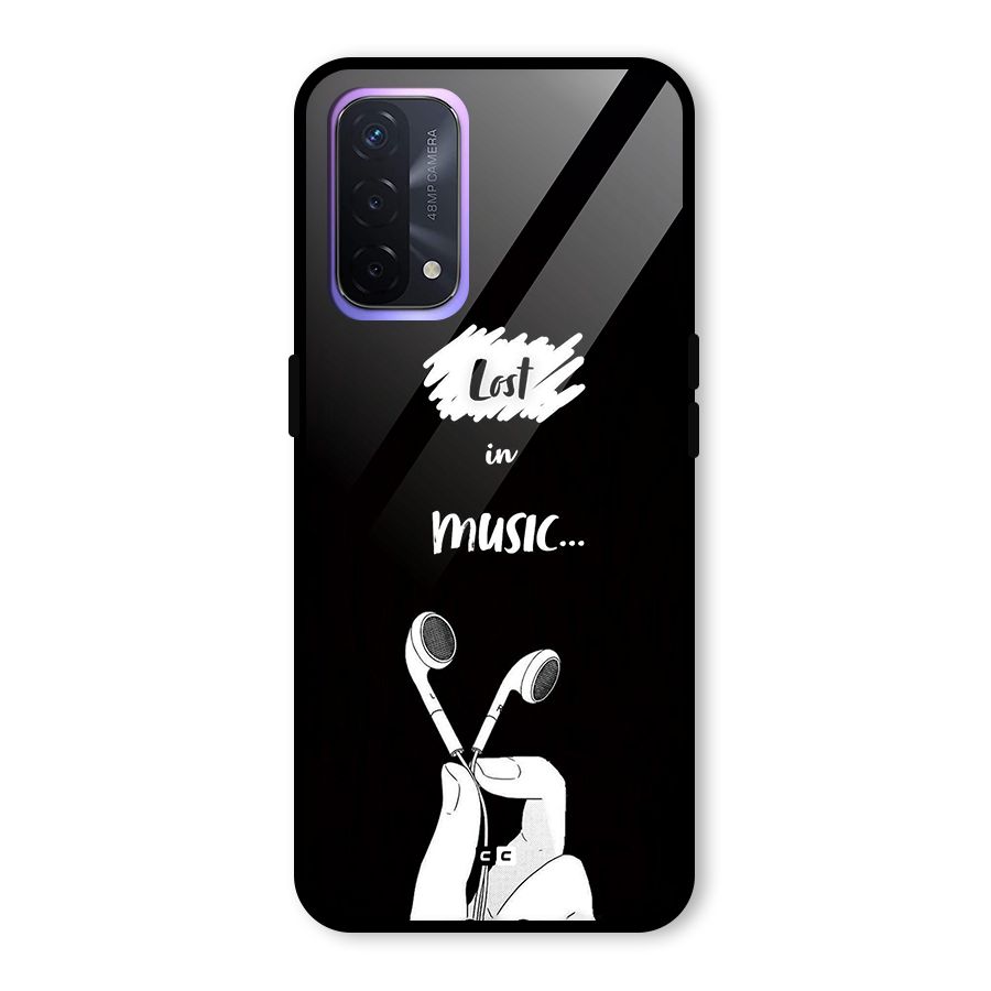 Lost In Music Glass Back Case for Oppo A74 5G
