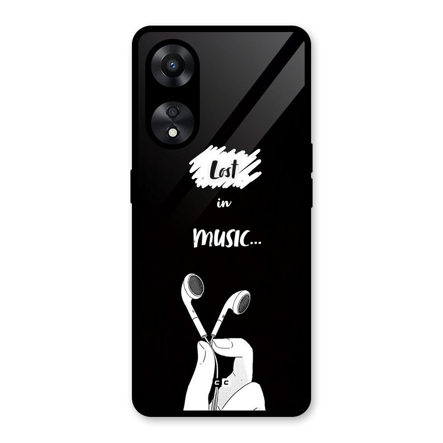 Lost In Music Glass Back Case for Oppo A78