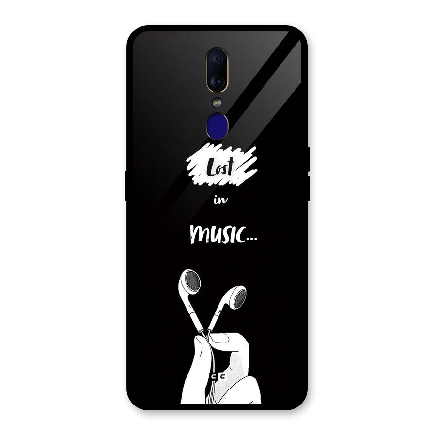 Lost In Music Glass Back Case for Oppo F11