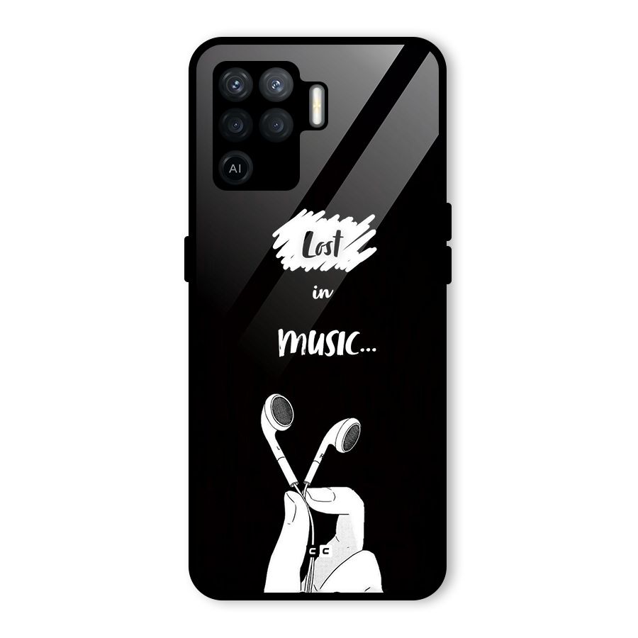 Lost In Music Glass Back Case for Oppo F19 Pro
