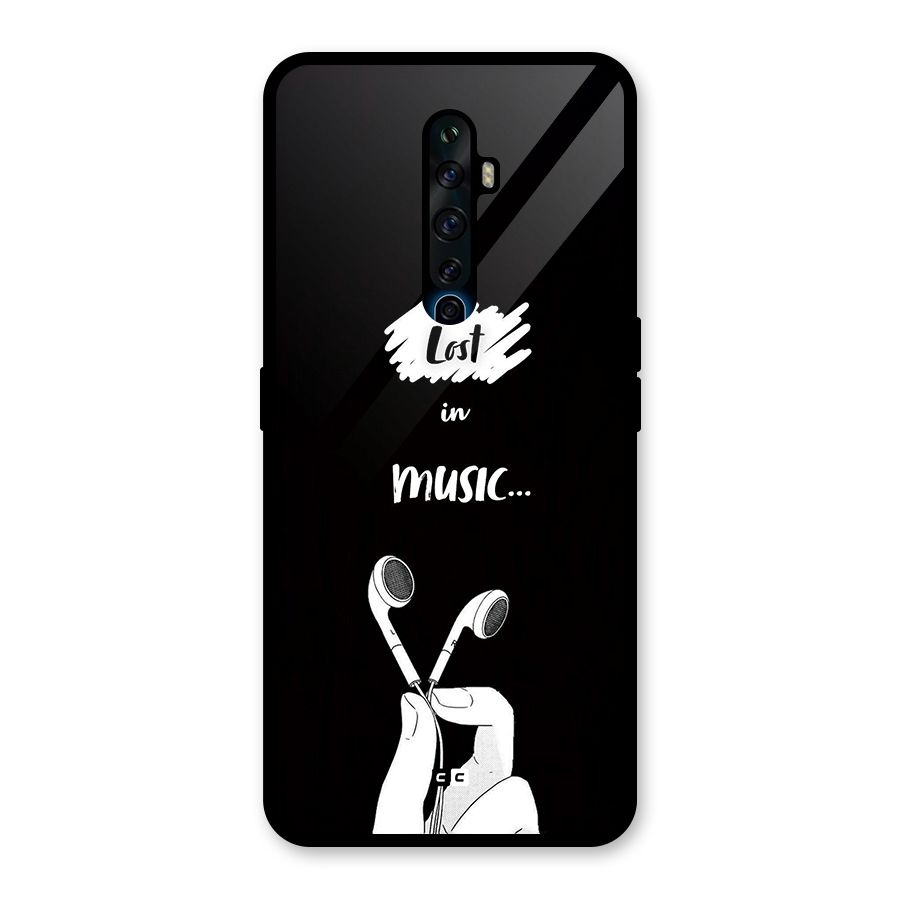 Lost In Music Glass Back Case for Oppo Reno2 F