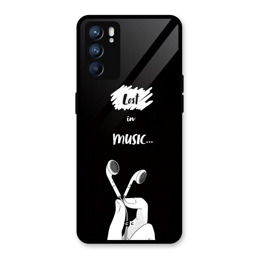 Lost In Music Glass Back Case for Oppo Reno6 5G
