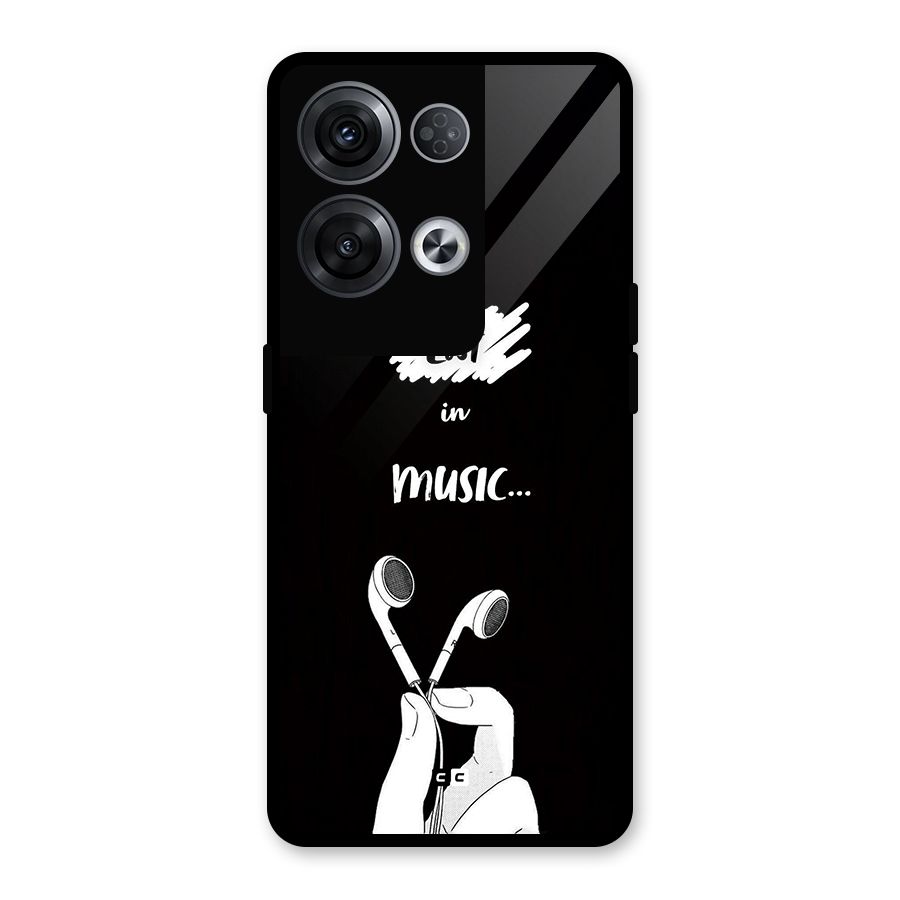 Lost In Music Glass Back Case for Oppo Reno8 Pro 5G