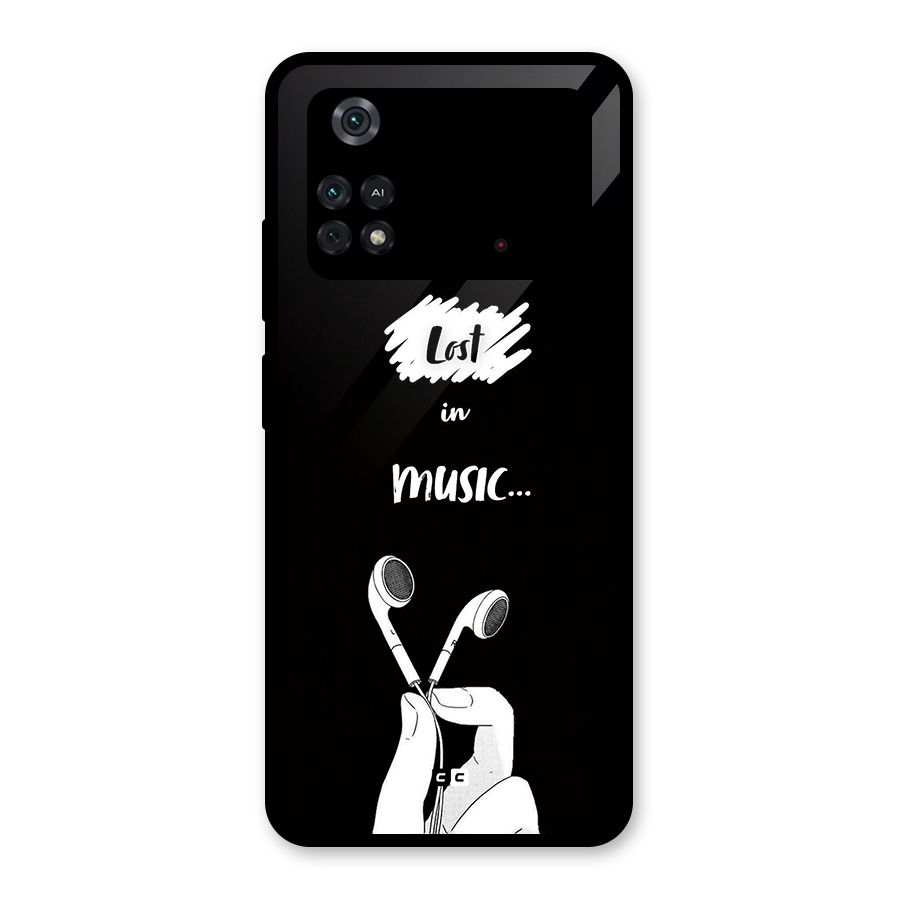 Lost In Music Glass Back Case for Poco M4 Pro 4G