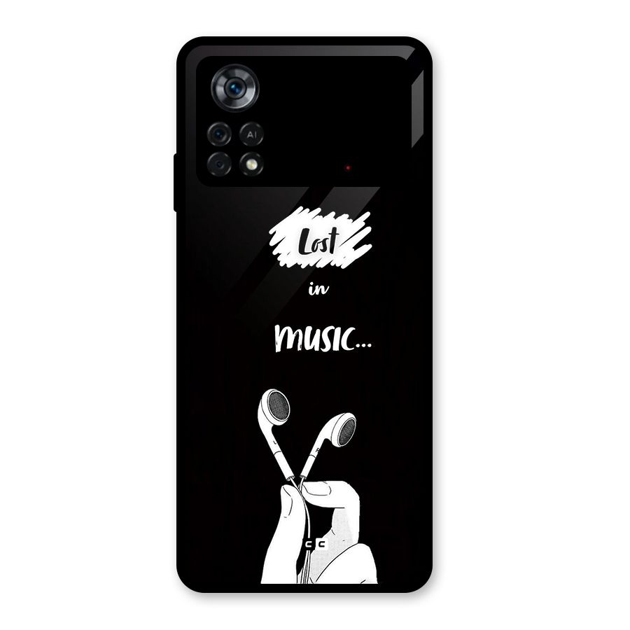 Lost In Music Glass Back Case for Poco X4 Pro 5G