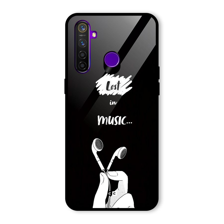 Lost In Music Glass Back Case for Realme 5 Pro