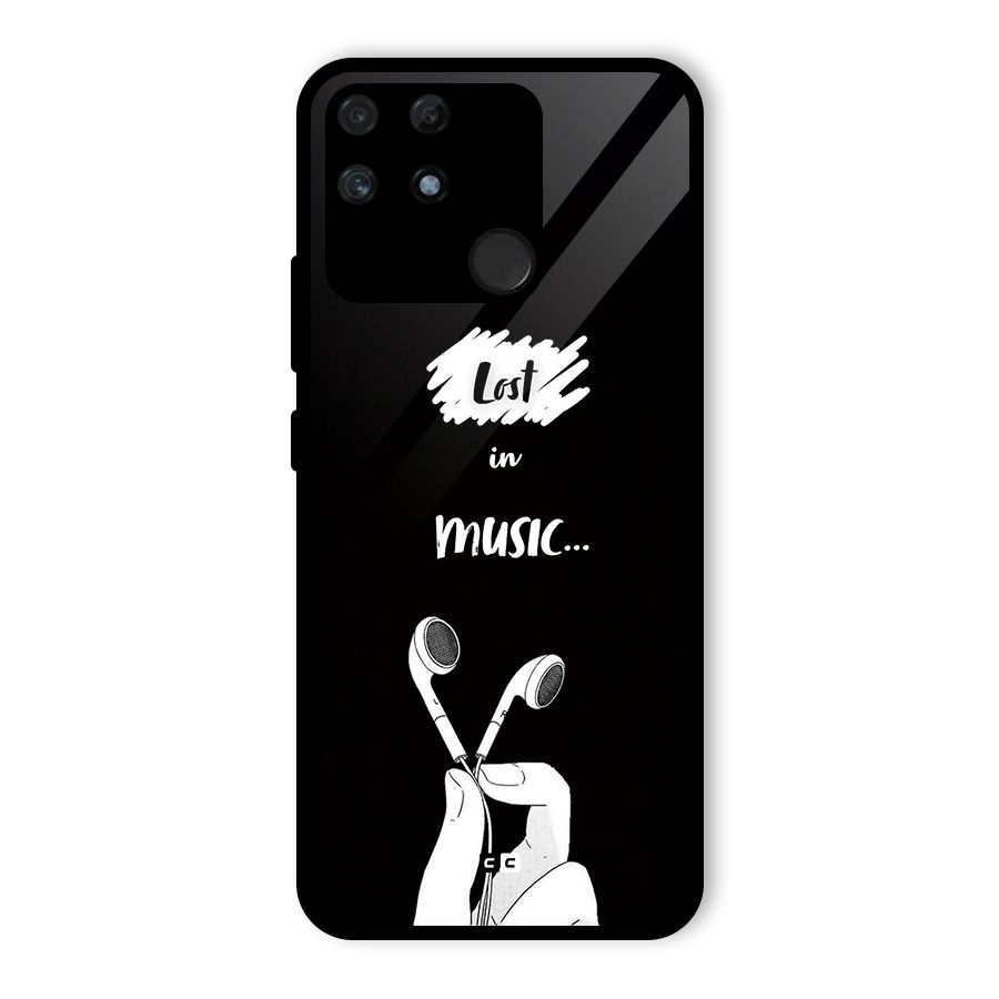 Lost In Music Glass Back Case for Realme Narzo 50A
