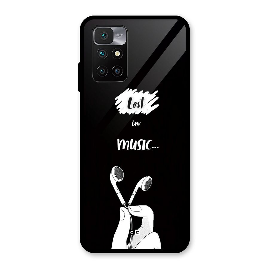 Lost In Music Glass Back Case for Redmi 10 Prime
