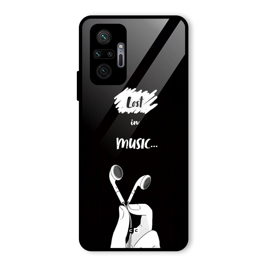 Lost In Music Glass Back Case for Redmi Note 10 Pro