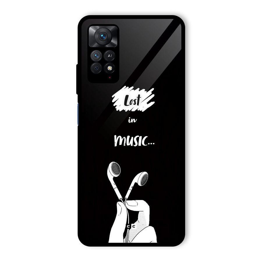 Lost In Music Glass Back Case for Redmi Note 11 Pro