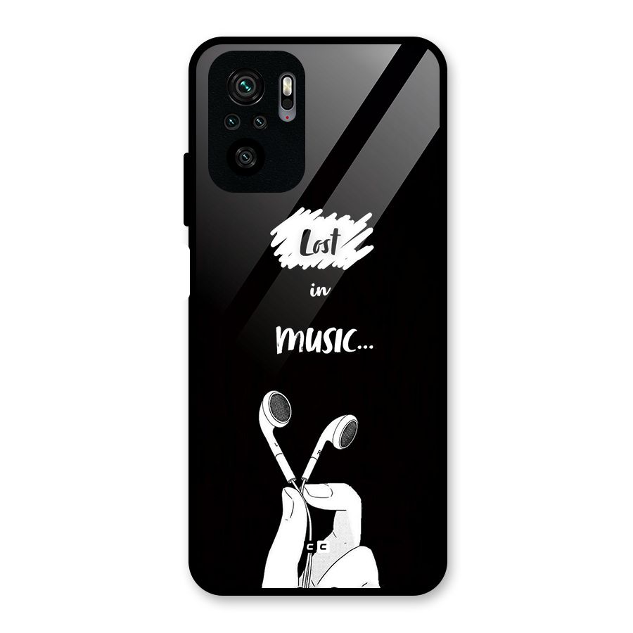 Lost In Music Glass Back Case for Redmi Note 11 SE