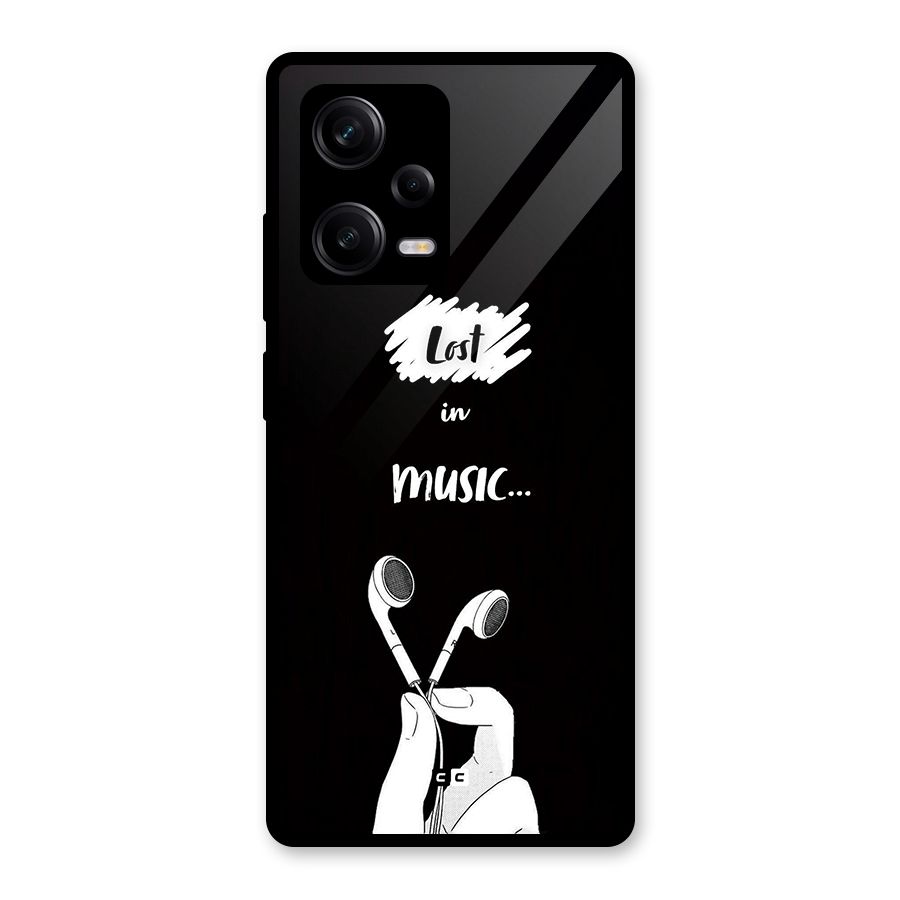 Lost In Music Glass Back Case for Redmi Note 12 Pro