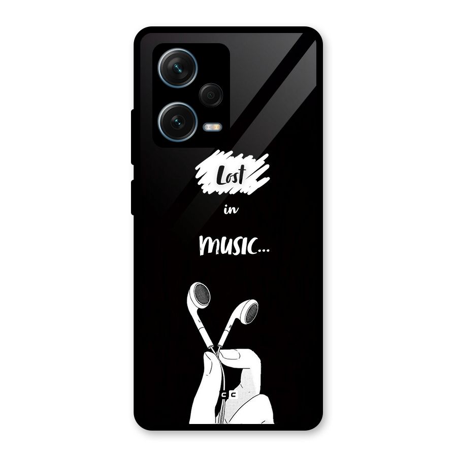 Lost In Music Glass Back Case for Redmi Note 12 Pro Plus 5G