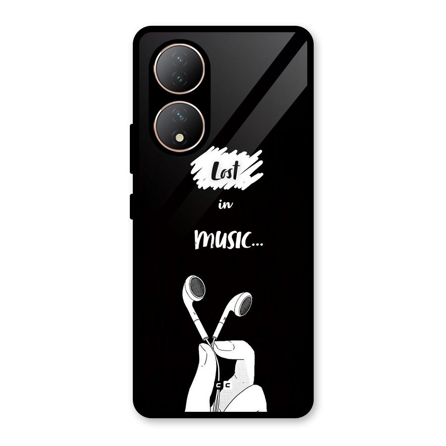 Lost In Music Glass Back Case for Vivo T2