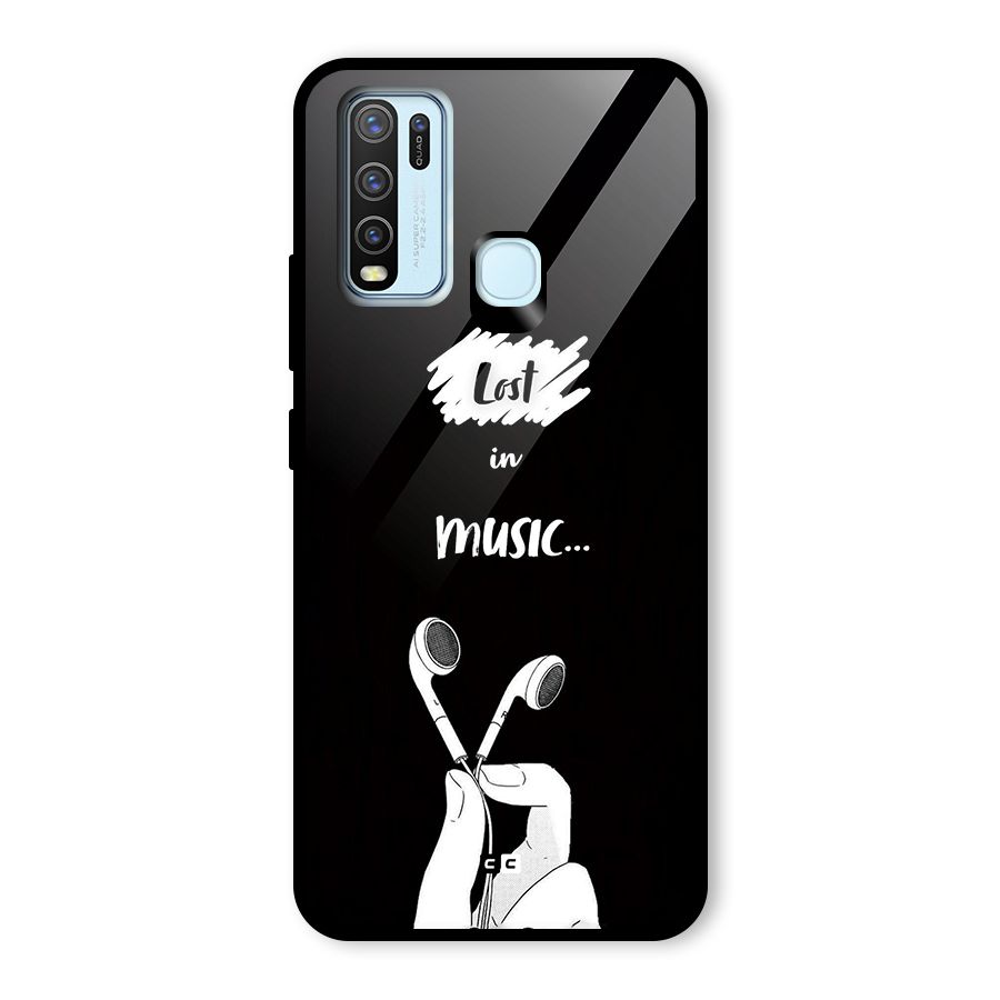 Lost In Music Glass Back Case for Vivo Y30