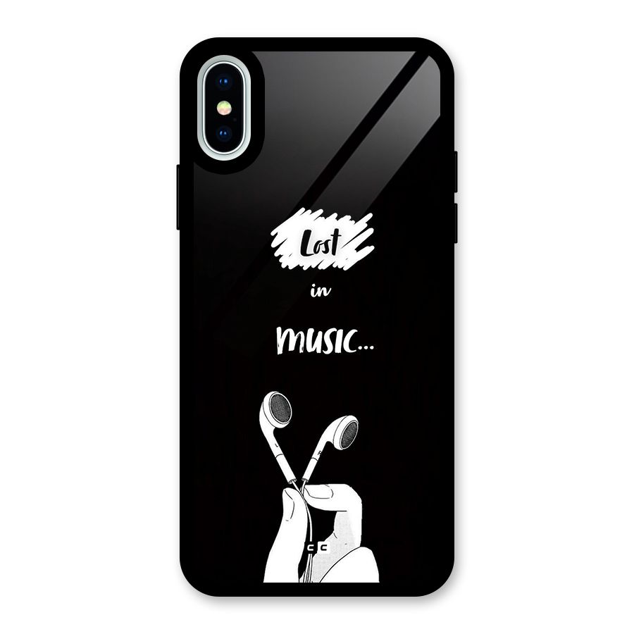 Lost In Music Glass Back Case for iPhone X