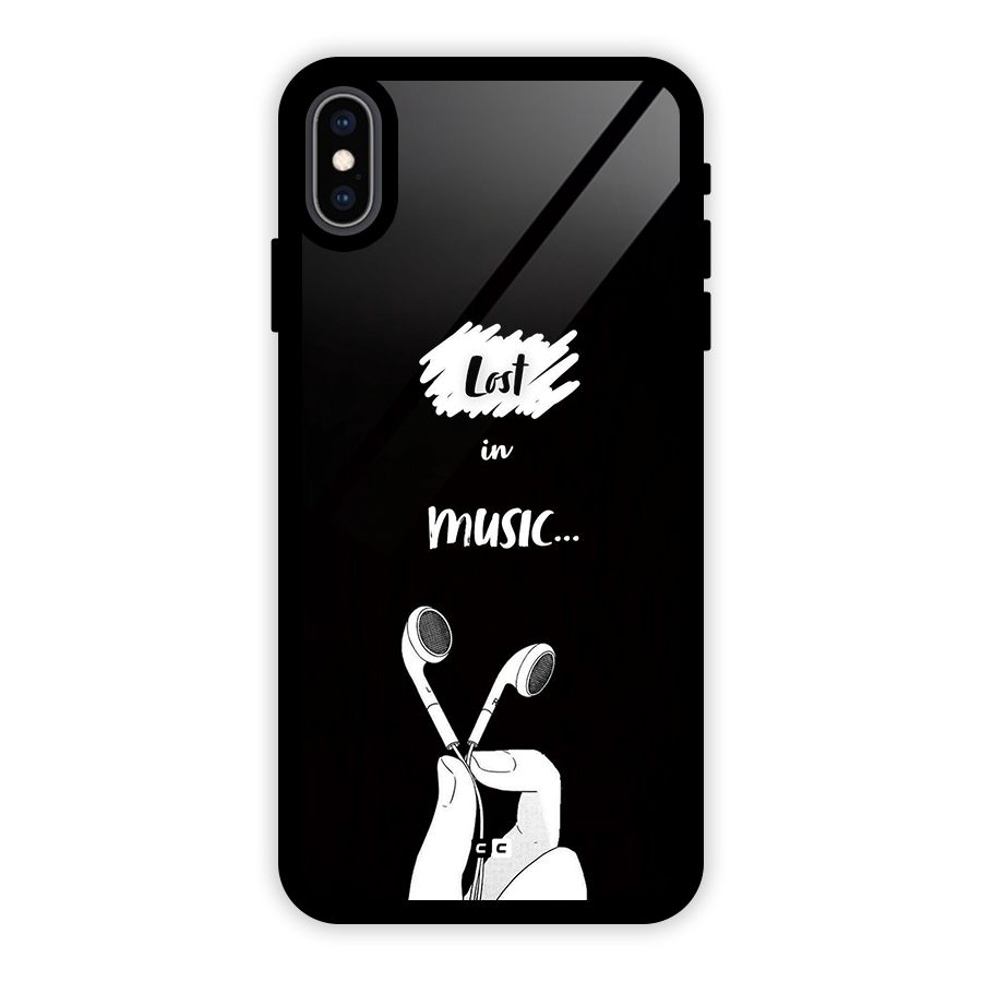 Lost In Music Glass Back Case for iPhone XS Max