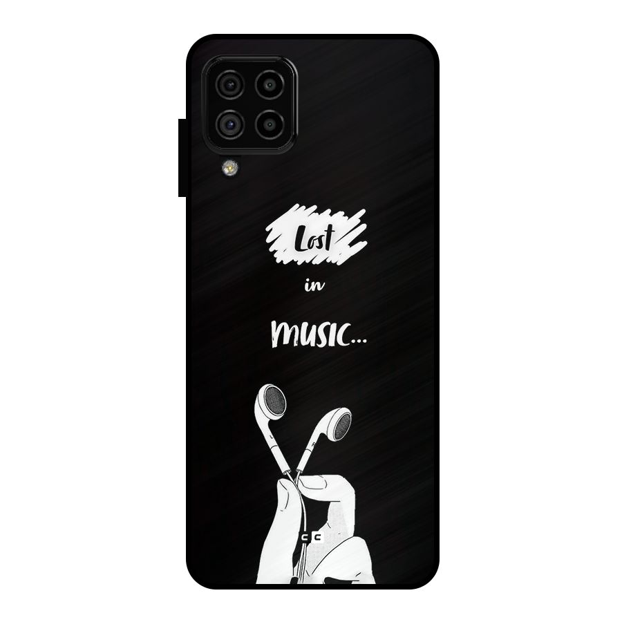 Lost In Music Metal Back Case for Galaxy A22 4G