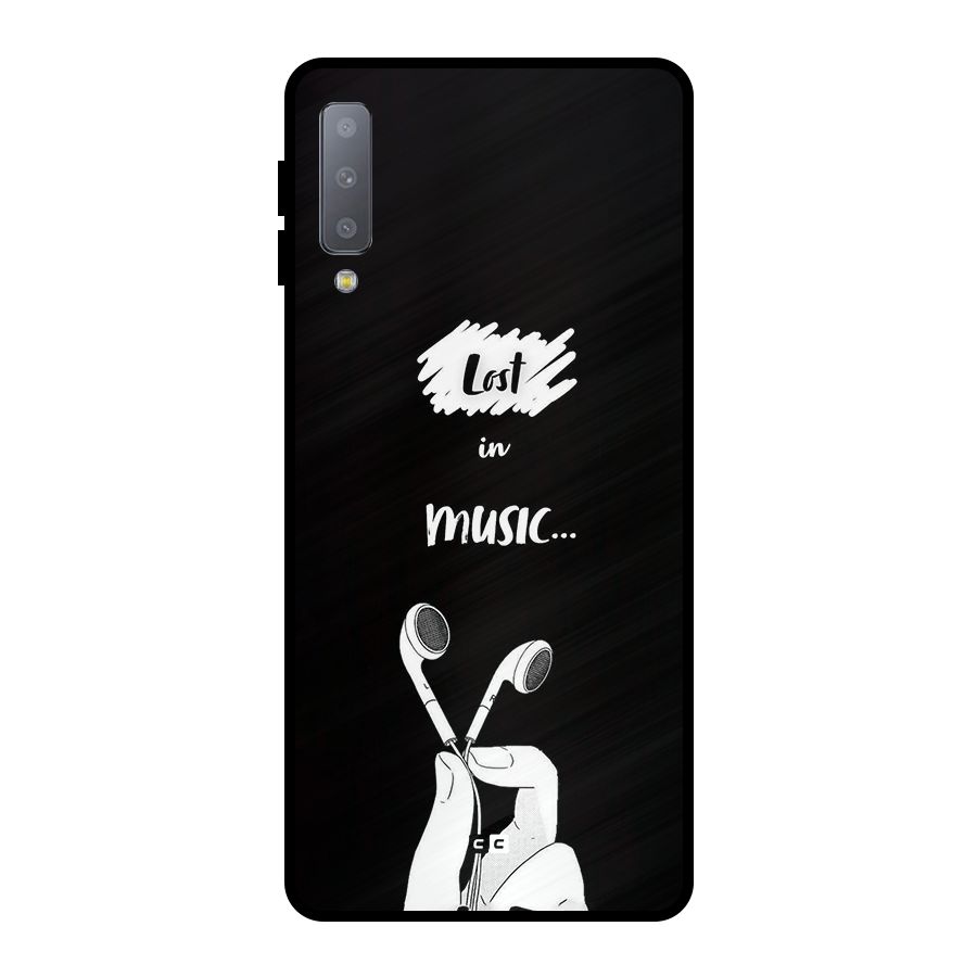 Lost In Music Metal Back Case for Galaxy A7 (2018)