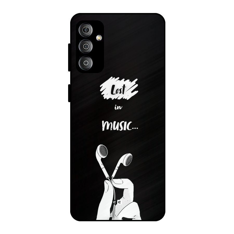 Lost In Music Metal Back Case for Galaxy F23
