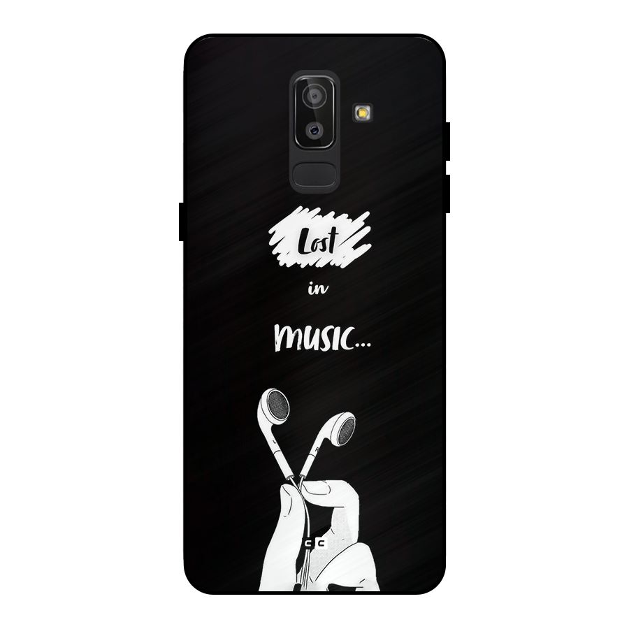 Lost In Music Metal Back Case for Galaxy J8