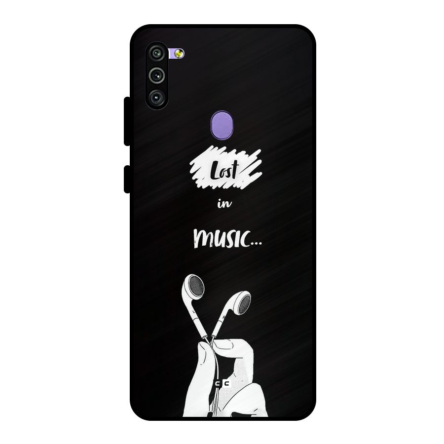 Lost In Music Metal Back Case for Galaxy M11
