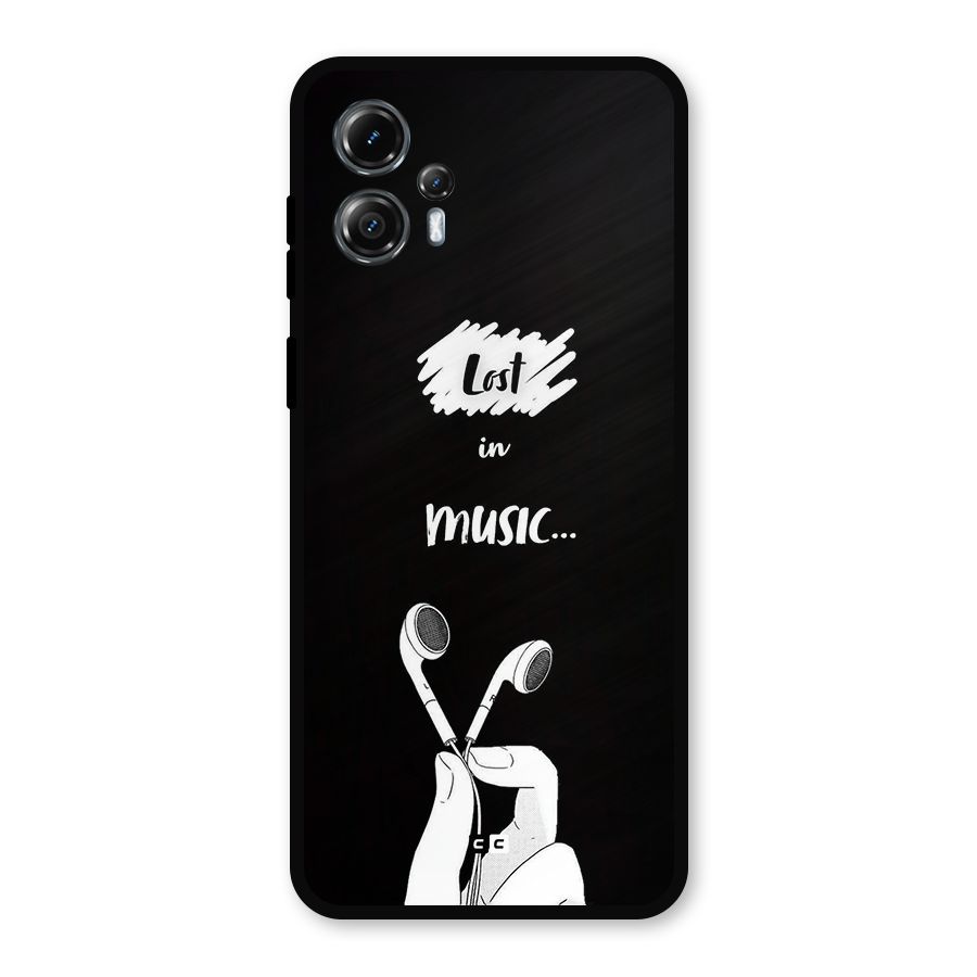 Lost In Music Metal Back Case for Moto G13