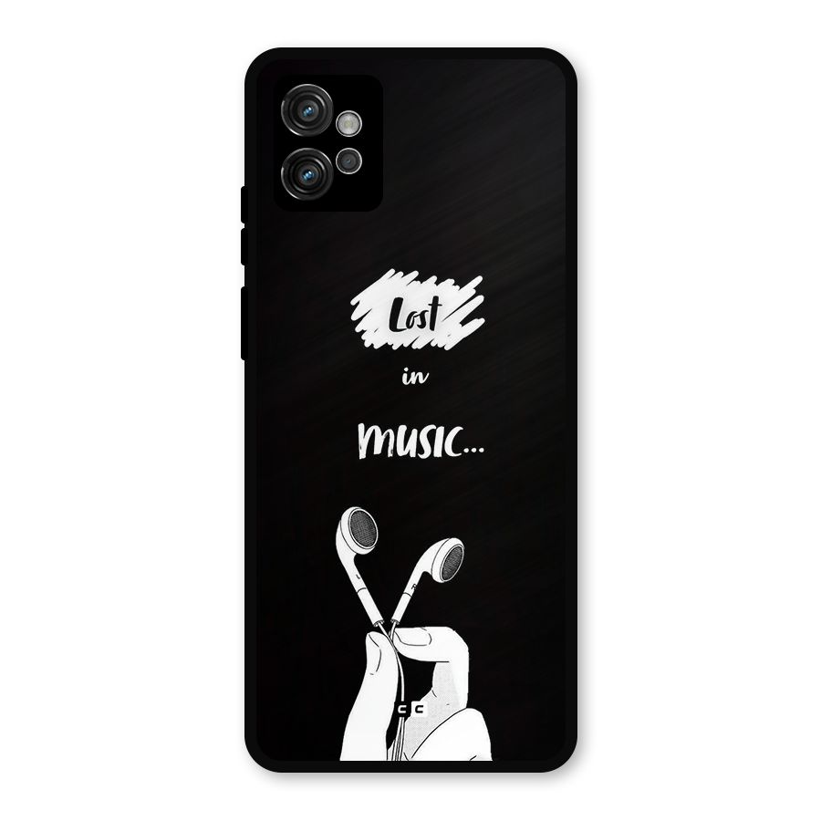 Lost In Music Metal Back Case for Moto G32