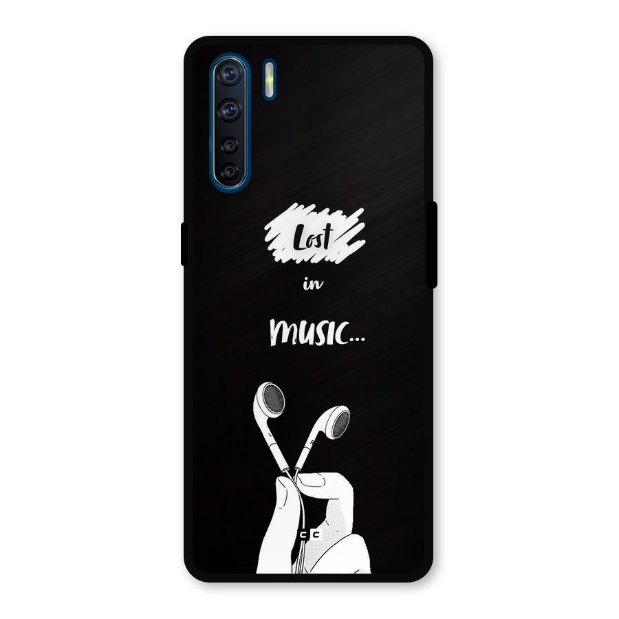 Lost In Music Metal Back Case for Oppo F15