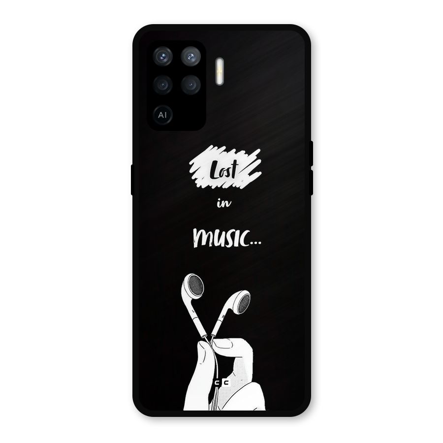 Lost In Music Metal Back Case for Oppo F19 Pro