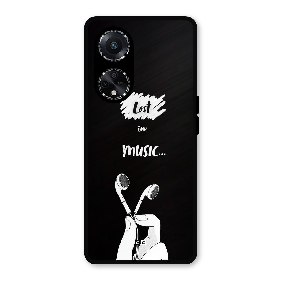 Lost In Music Metal Back Case for Oppo F23
