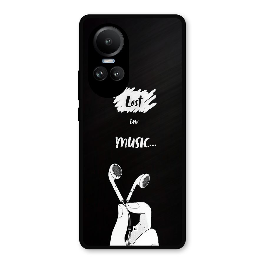 Lost In Music Metal Back Case for Oppo Reno10 Pro