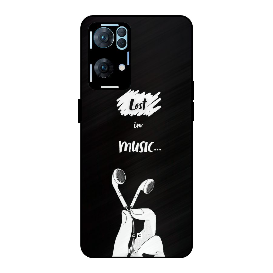Lost In Music Metal Back Case for Oppo Reno7 Pro 5G