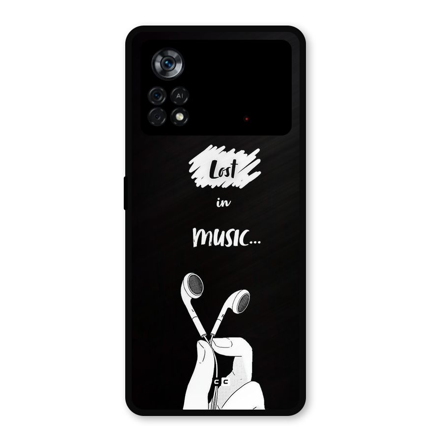 Lost In Music Metal Back Case for Poco X4 Pro 5G
