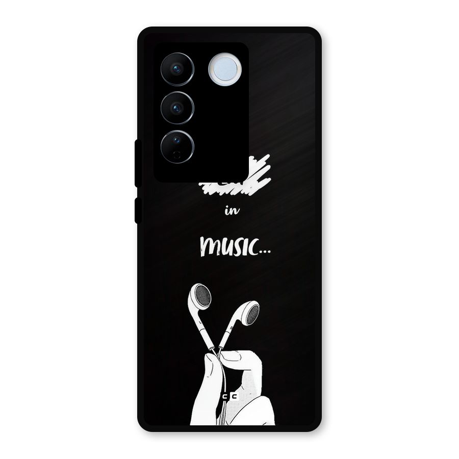 Lost In Music Metal Back Case for Vivo V27