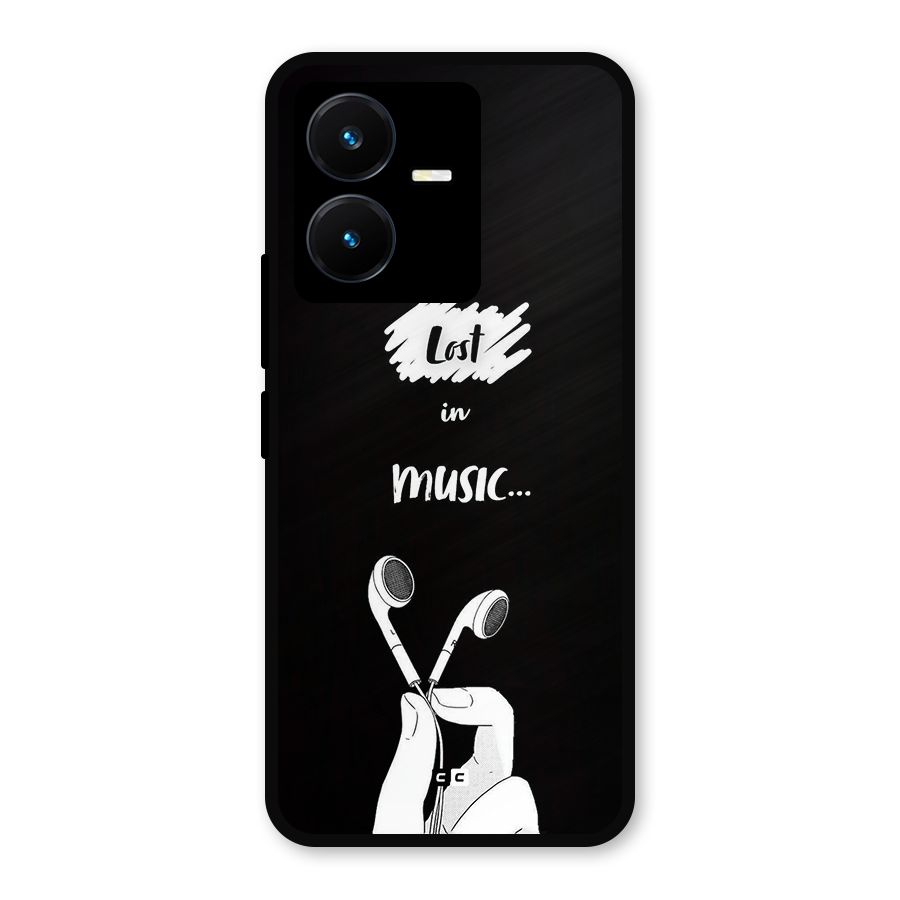 Lost In Music Metal Back Case for Vivo Y22