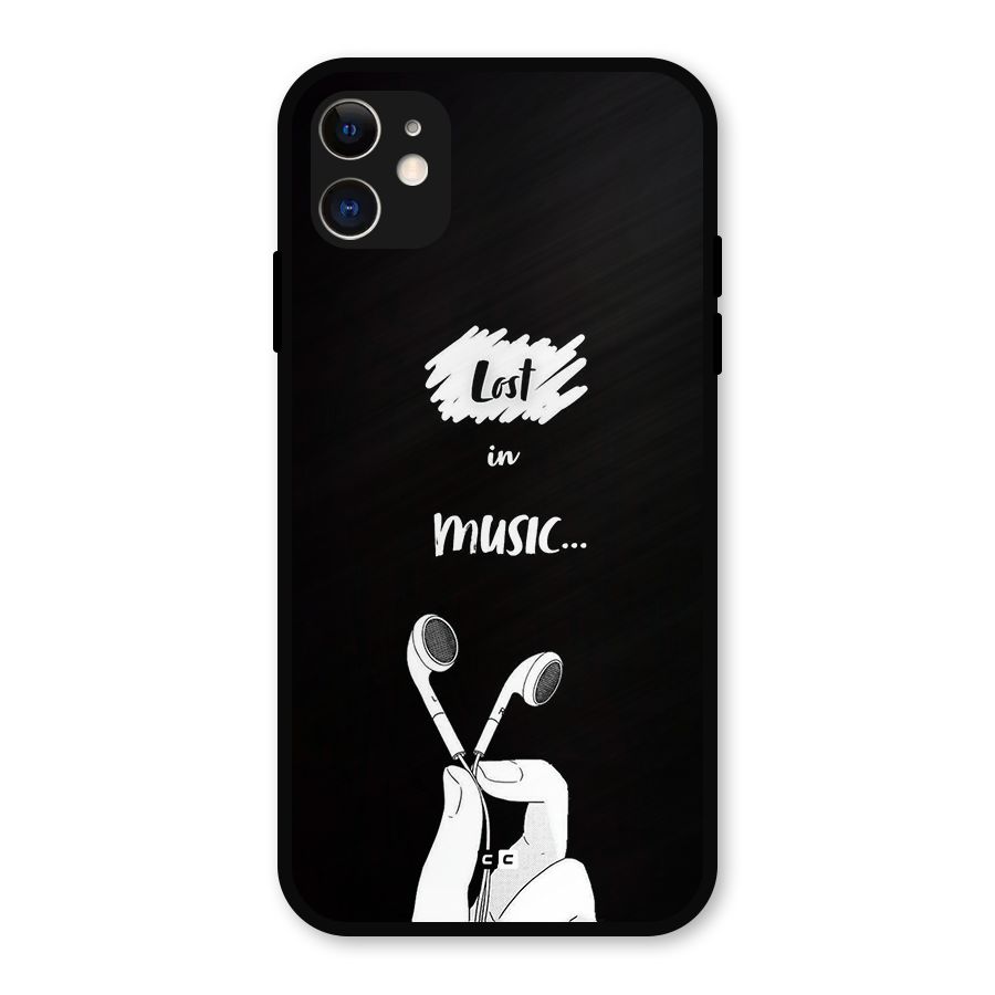 Lost In Music Metal Back Case for iPhone 11