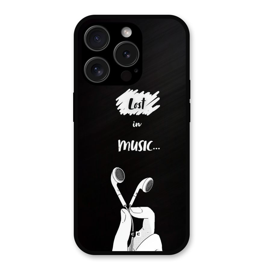 Lost In Music Metal Back Case for iPhone 15 Pro