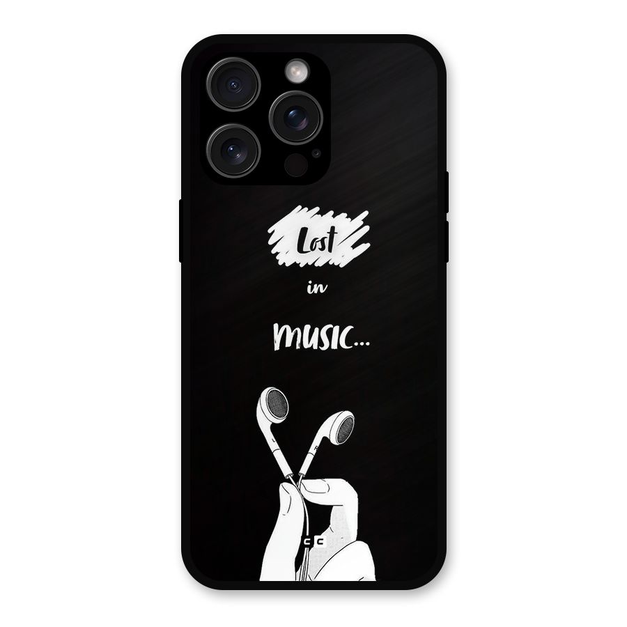 Lost In Music Metal Back Case for iPhone 15 Pro Max