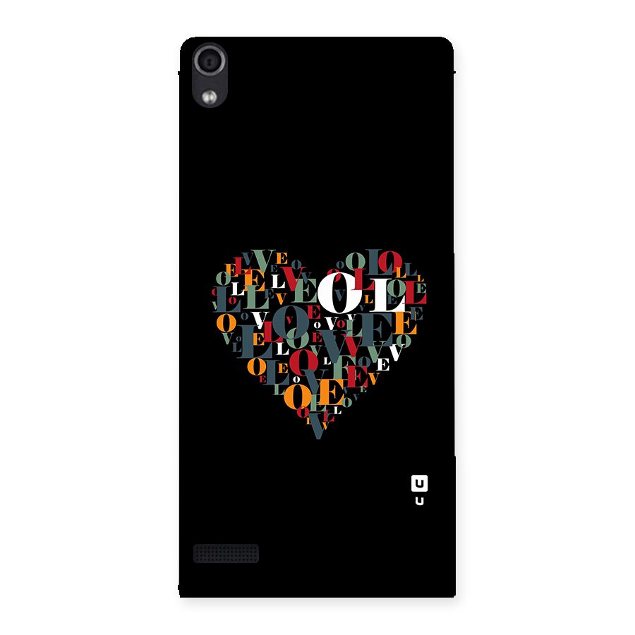 Love Abstract Heart Art Back Case for Ascend P6