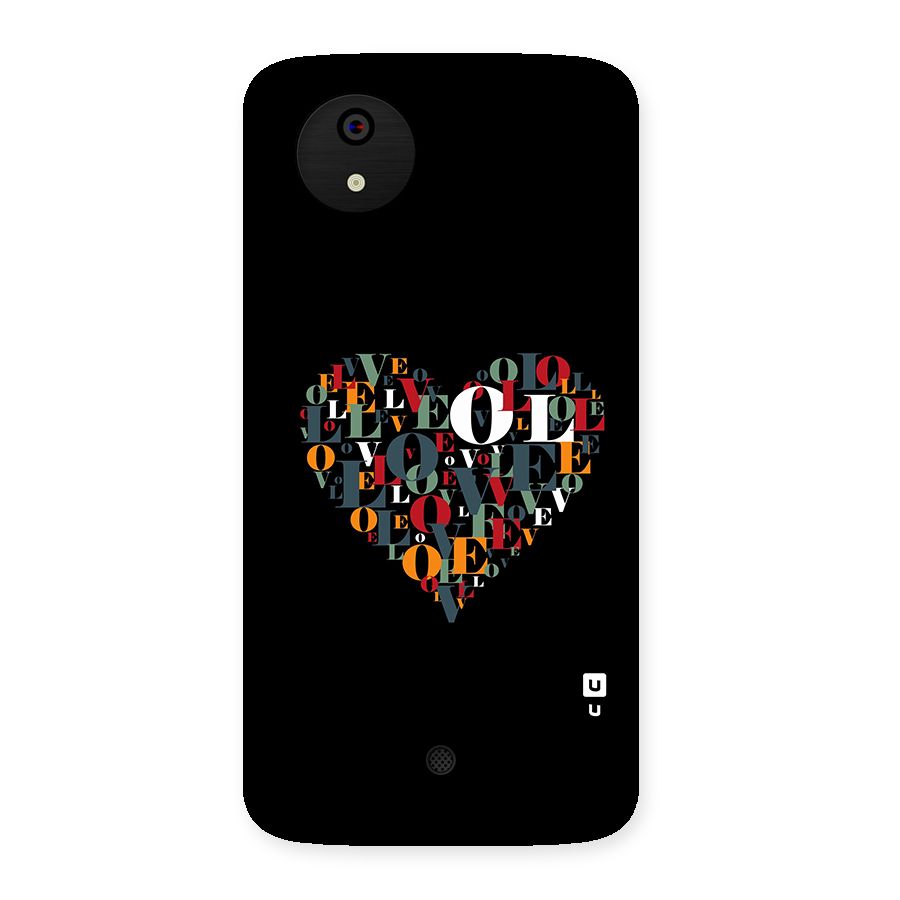 Love Abstract Heart Art Back Case for Canvas A1  AQ4501