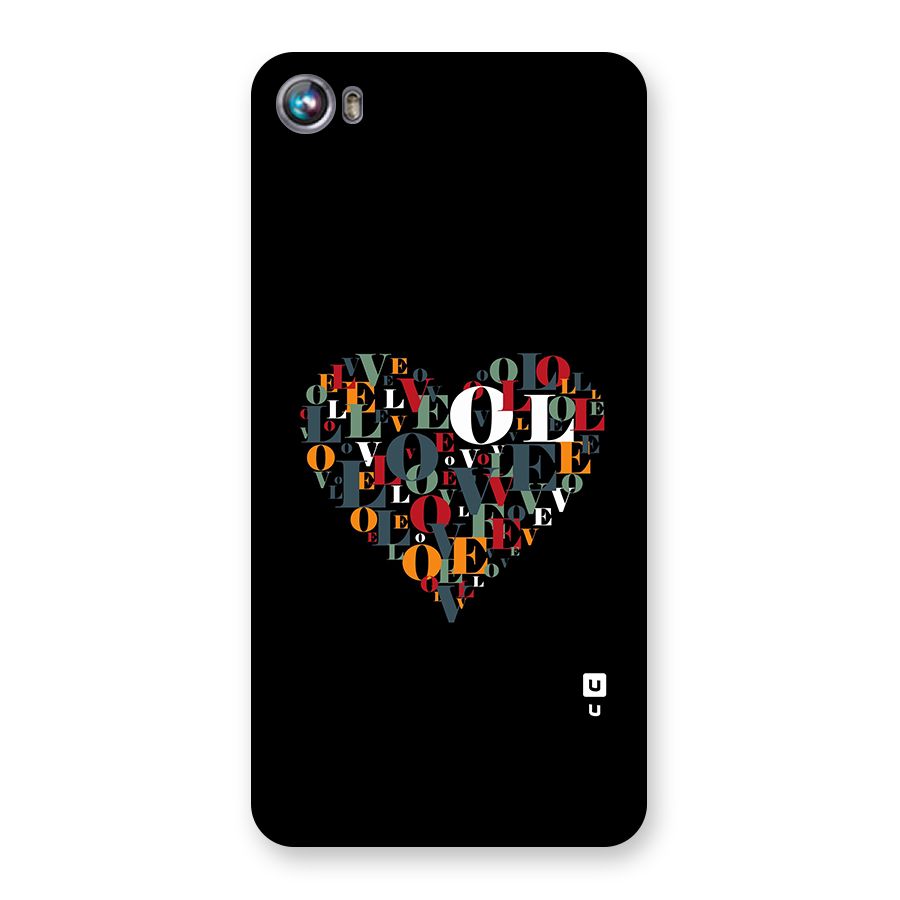 Love Abstract Heart Art Back Case for Canvas Fire 4 (A107)