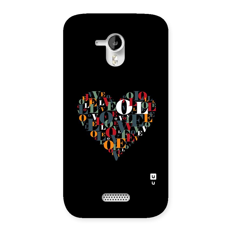Love Abstract Heart Art Back Case for Canvas HD A116